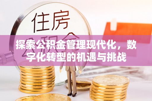 保亭探索公积金管理现代化，数字化转型的机遇与挑战