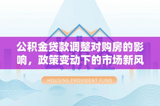 保亭公积金贷款调整对购房的影响，政策变动下的市场新风向