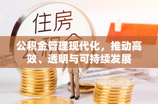 保亭公积金管理现代化，推动高效、透明与可持续发展