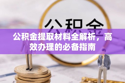 保亭公积金提取材料全解析，高效办理的必备指南