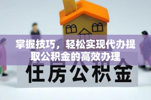 保亭掌握技巧，轻松实现代办提取公积金的高效办理