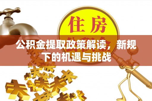 保亭公积金提取政策解读，新规下的机遇与挑战