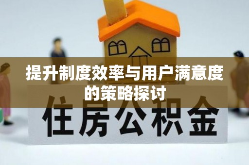 保亭提升制度效率与用户满意度的策略探讨